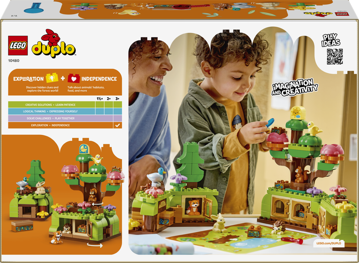 Конструктор LEGO DUPLO Town Ліс відкриттів із дикими тваринами 131 деталь (10480) - зображення 9