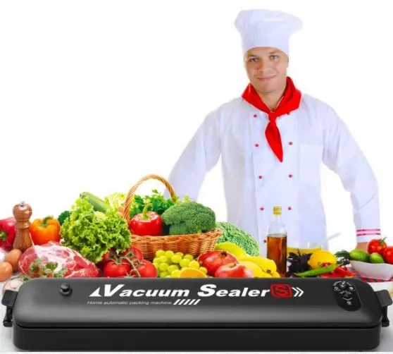 Вакуумний пакувальник для продуктів Vacuum Sealer S 220 В для сухих і вологих продуктів, компактний вакууматор для дому - зображення 5