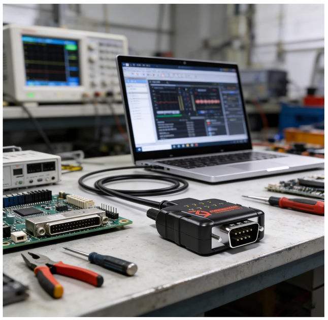 USB-C RS232 адаптер DriverGenius SerialGuardX USB-C to RS232 DB9 Serial Adapter FTDI Chip с FTDI чипом, COM порт, 9 LED - Фото 8 USB-C RS232 адаптер DriverGenius SerialGuardX USB-C to RS232 DB9 Serial Adapter FTDI Chip с FTDI чипом, COM порт, 9 LED - изображение 8