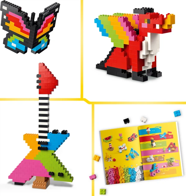 Zestaw klocków LEGO Classic Kreatywne kolorowe klocki 820 elementów (11045) - obraz 5