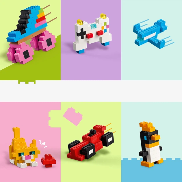 Zestaw klocków LEGO Classic Kreatywne kolorowe klocki 820 elementów (11045) - obraz 6