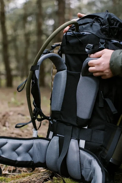 Туристичний рюкзак Tramp Expedition 60 л для походів, трекінгу та гірського туризму (UTRP-056-black) - изображение 6
