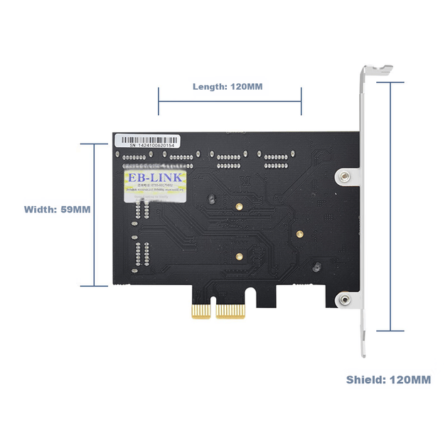 Плата расширения EB-LINK PCI-E - SATA 3.0 на 12 портов для настольного компьютера - изображение 2