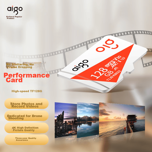 Карта пам'яті Aigo microSDXC 128GB UHS-I U3 V30 A1 (T1JD) - зображення 2