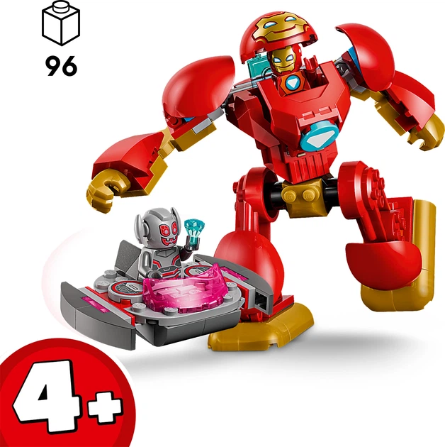 Конструктор LEGO Marvel Альтрон проти Залізної Людини 96 деталей (11209) - зображення 3