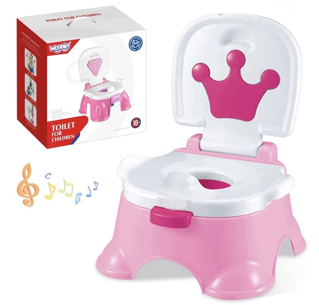 Pierwszy nocnik dziecięcy Woopie Baby 3w1 z muzyką – Krzesełko Podest (46033) (5904326946033) - obraz 6