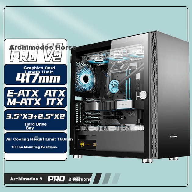 Корпус Great Wall Archimedes 9 PRO V2 Grey - зображення 2