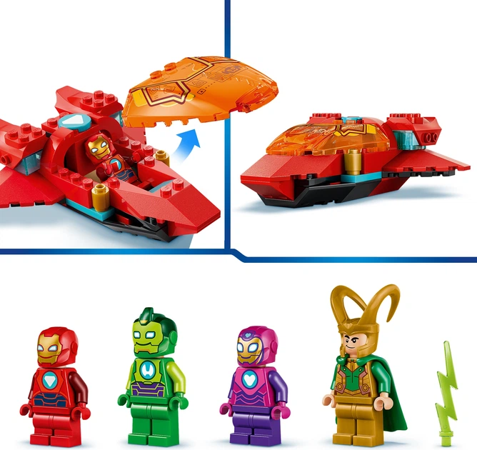 Конструктор LEGO Marvel Локі проти команди Залізної Людини 204 деталі (11211) - зображення 4