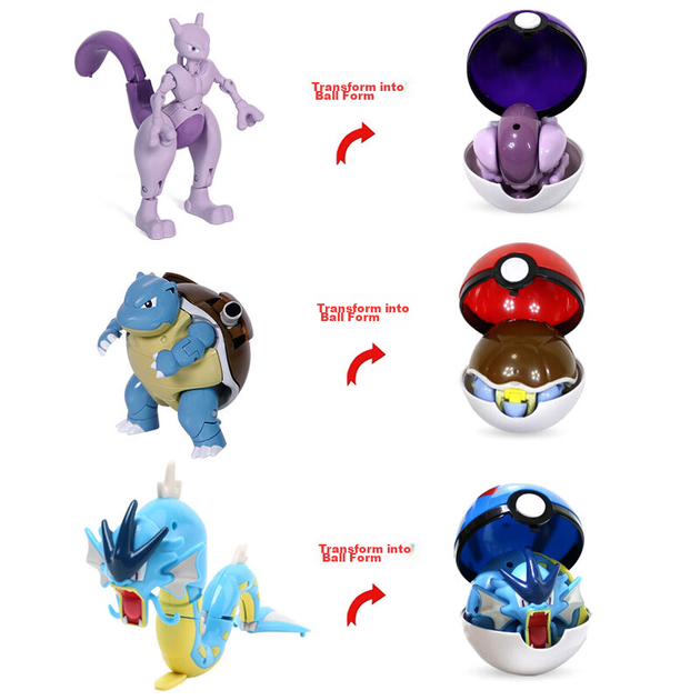 Игрушка-трансформер Zhuangchen Pokemon Pikachu Pocket Monster, подарок на Новый год. - изображение 4