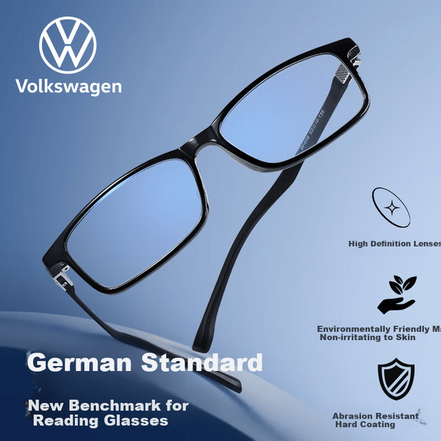 Volkswagen (Германия), мужские очки для чтения Volkswagen, высококачественные очки с защитой от синего света, оригинальный импортный подарок для родителей, W606-100 - изображение 6