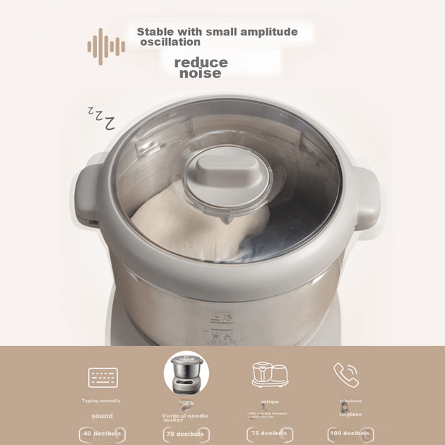 Тестомесильная машина Bear And Dough Mixer, полностью автоматическая бытовая тестомесильная машина, тестомесильная машина большой вместимости, машина для смешивания и замешивания муки, стационарный миксер, HMJ-A70C1, 7 л. - изображение 5