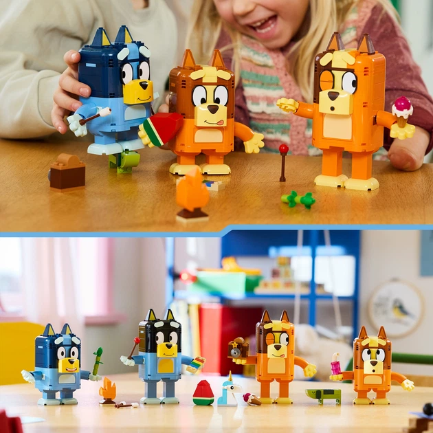 Конструктор LEGO Bluey Сім'я Блуї з кубиків 466 деталей (11217) - зображення 8