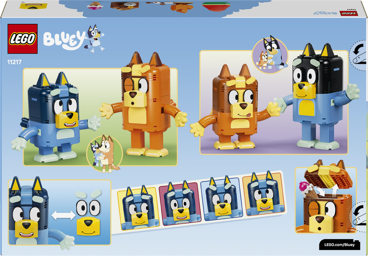 Конструктор LEGO Bluey Сім'я Блуї з кубиків 466 деталей (11217) - зображення 9