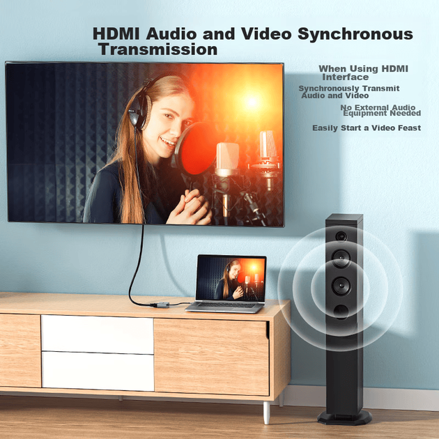 SAMZHE USB3.0 — HDMI/VGA конвертер-адаптер, док-станция расширения для ноутбуков Apple и Huawei для подключения телевизора или проектора, док-станция расширения высокой четкости UHG2021 - изображение 7