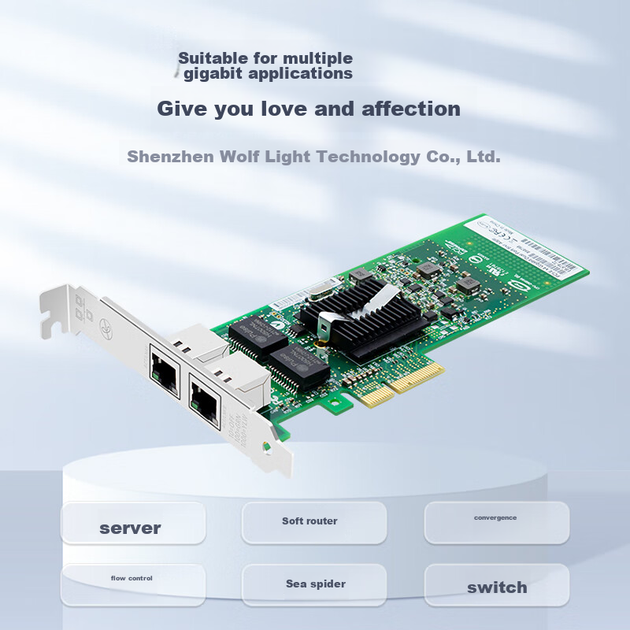 EB-LINK Intel 82576 Chip PCI-E X4 Gigabit Dual-Port Server Network Card with Two Ports, Soft Router ROS Aggregatio - Фото 8 EB-LINK Intel 82576 Chip PCI-E X4 Gigabit Dual-Port Server Network Card with Two Ports, Soft Router ROS Aggregatio - изображение 8