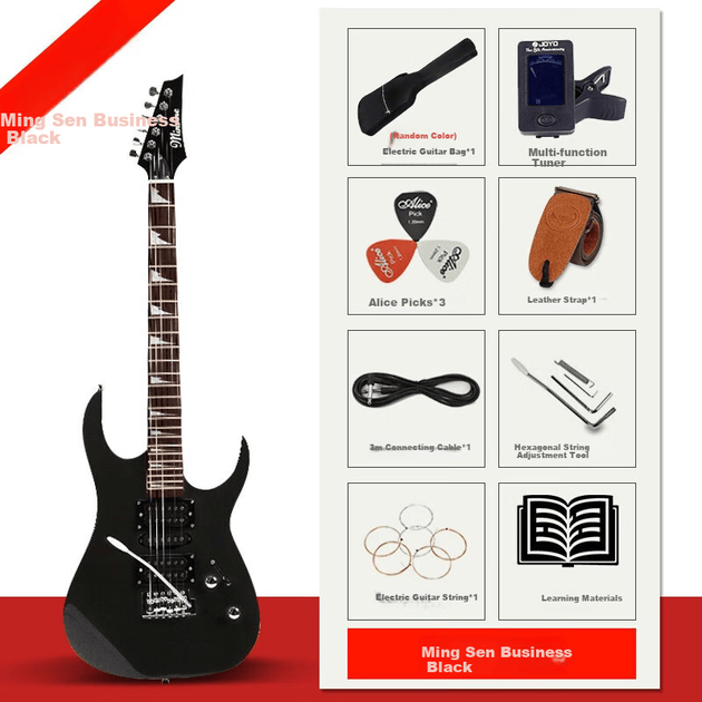 Электрогитара Minsine MS170/Business Black, электрогитара для начинающих, электрогитара профессионального уровня, сингл-рок. - изображение 2