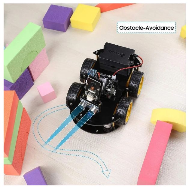 Робот-конструктор ELEGOO Smart Car V4.0 с камерой, Arduino UNO R3, Bluetooth, учебный набор программирования - изображение 5