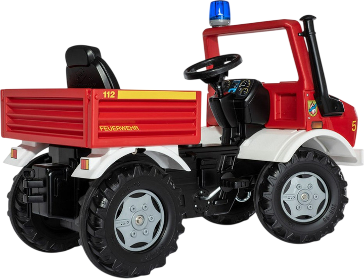 Педальний автомобіль Rolly Toys Unimog Mercedes Пожежна служба + Сирена 3–10 років (4006485038220) - Фото 2 Педальний автомобіль Rolly Toys Unimog Mercedes Пожежна служба + Сирена 3–10 років (4006485038220) - зображення 2