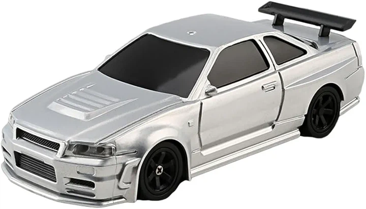 Машинка для дрифта мини Jiabaile Drift Car 1/43 4WD на радиоуправлении Nissan Skyline GT-R 4304 - Фото 2 Машинка для дрифта мини Jiabaile Drift Car 1/43 4WD на радиоуправлении Nissan Skyline GT-R 4304 - изображение 2