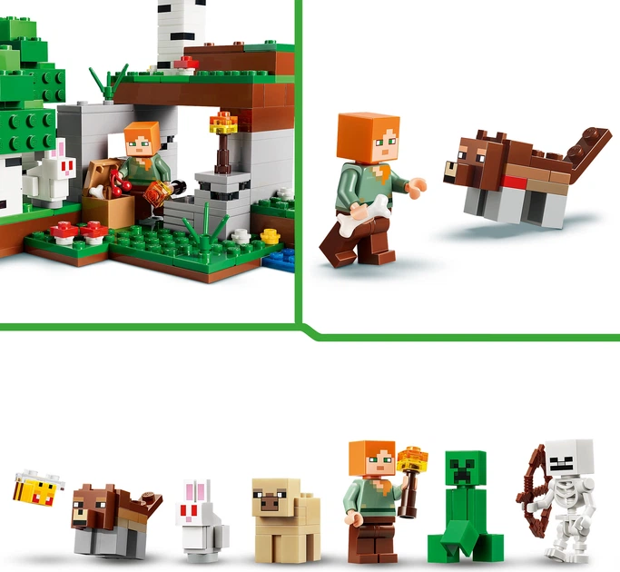 Конструктор LEGO Minecraft Пригода першої ночі 301 деталь (21593) - зображення 7