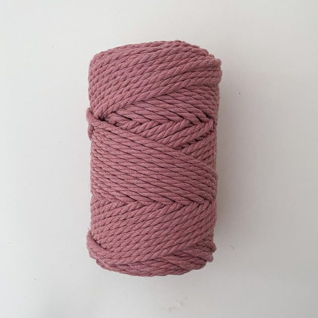 Шнур кручений YarnArt macrame rope 3мм рожева пудра 250г (№792) - изображение 4