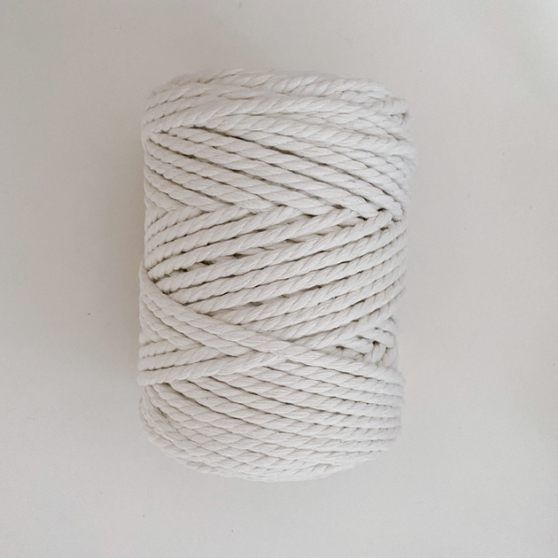 Шнур кручений для макраме YarnArt macrame rope 5мм натуральний 500г (№752) - зображення 4