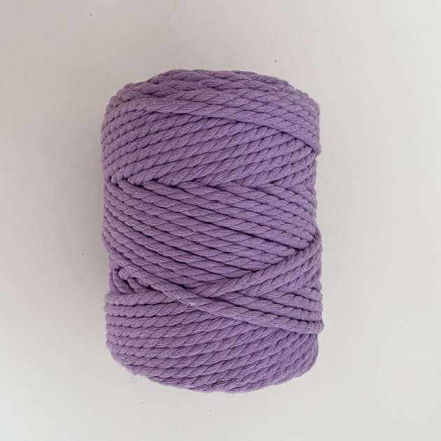 Шнур кручений для макраме YarnArt macrame rope 5мм фіалка 500г (№765) - изображение 3