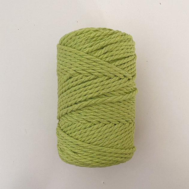 Шнур кручений YarnArt macrame rope 3мм фісташковий 250г (№755) - Фото 7 Шнур кручений YarnArt macrame rope 3мм фісташковий 250г (№755) - изображение 7