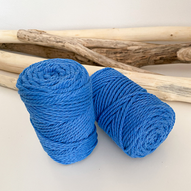 Шнур кручений YarnArt macrame rope 3мм небесний 250г (№786) - изображение 2