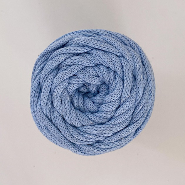 Шнур плетений YarnArt macrame cord блакитний 3 мм для макраме (№760) - изображение 5