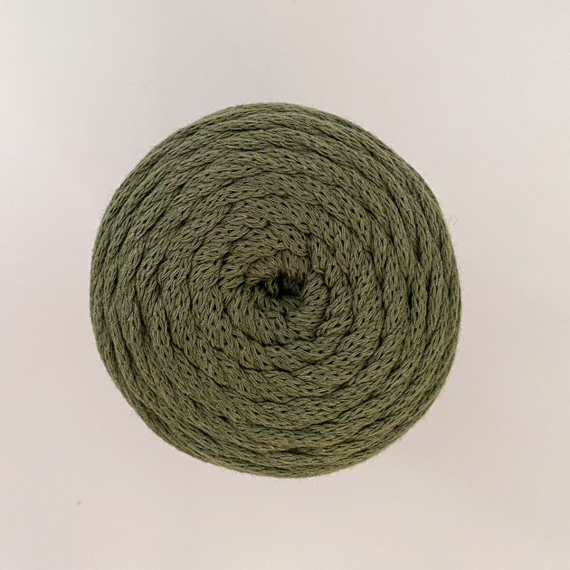 Шнур плетений YarnArt macrame cotton 2мм хакі (№787) - зображення 5