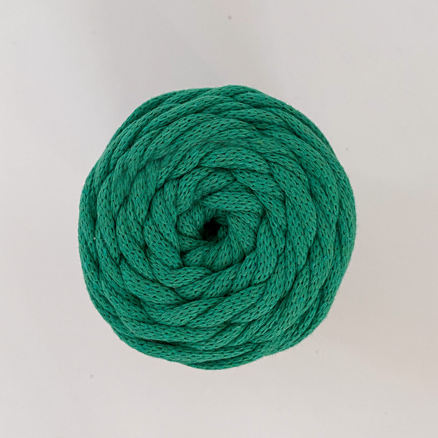 Шнур плетений YarnArt macrame cord смарагдовий (№759) - изображение 5