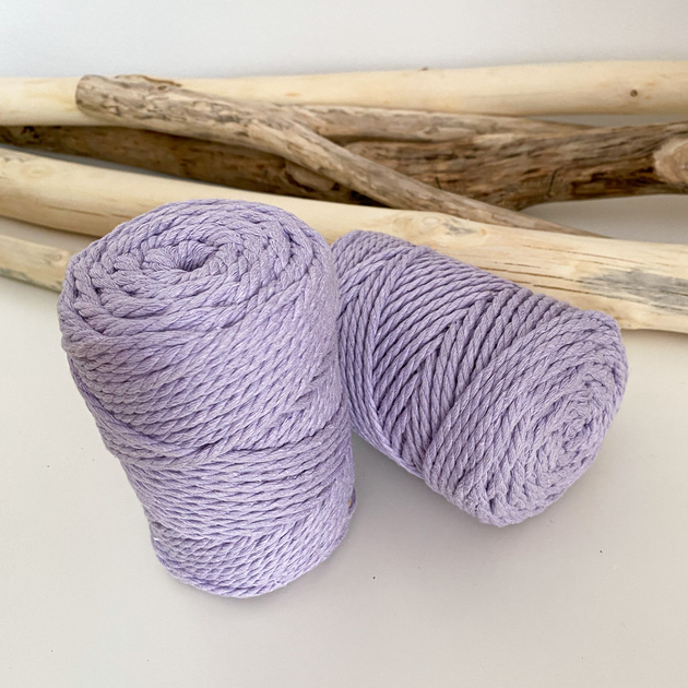 Шнур кручений YarnArt macrame rope 3мм фіалка 250г (№765) - изображение 2