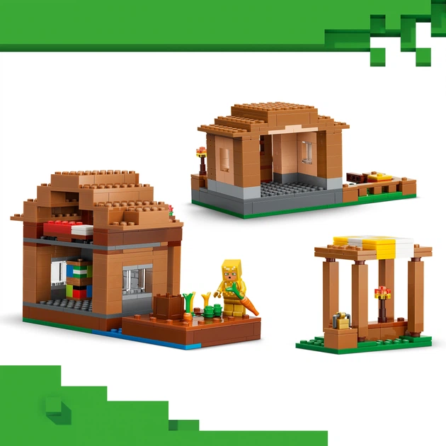 Конструктор LEGO Minecraft Напад викликача на село 607 деталей (21596) - зображення 4