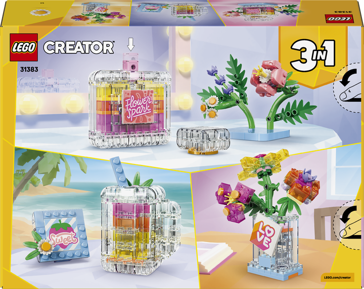 Конструктор LEGO Creator Флакон для парфумів із квітковим декором 286 деталей (31383) - зображення 9