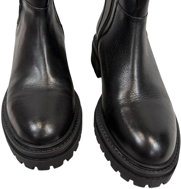 Botki damskie skórzane Geox D26HRD0436W-C9999 38 Czarne (8050036687005) (955555906623309) - Outlet - obraz 5