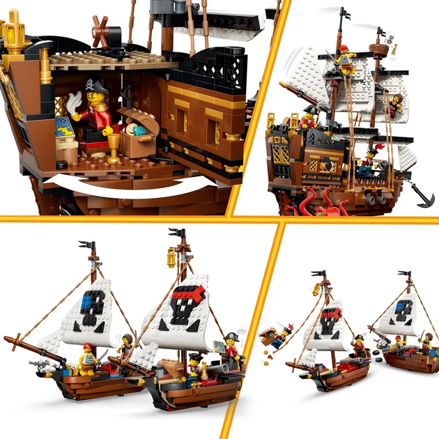 Конструктор LEGO Creator Культовий піратський корабель 1074 деталі (31387) - зображення 3