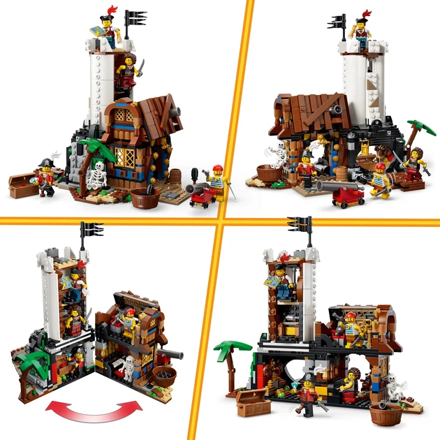 Конструктор LEGO Creator Культовий піратський корабель 1074 деталі (31387) - зображення 4