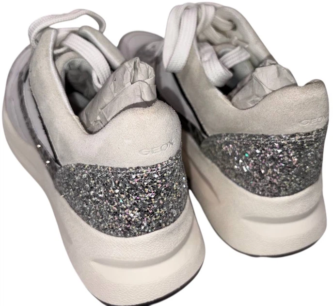 Sneakersy damskie do kostki Geox D25FLA0PZ85-C1995 39 25.4 cm Biały/Szary (8050036571618) (955555909401257) - Outlet - obraz 5