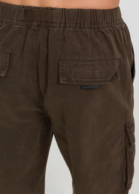 Штаны Карго Baggy с ремнем в поясе коричневые 3XL - изображение 8