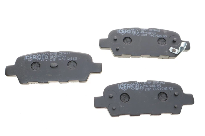 Гальмівні колодки ICER 181509 Nissan X-Trail, Qashqai, Altima, Teana, Tiida, Murano, Maxima; Infiniti FX, G, M; Renault Kaleos D4M60EG50C, D4060JA00J, D40603JY0A - зображення 3