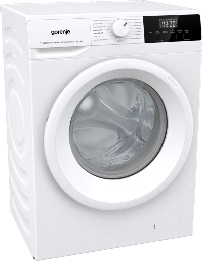 Прально-сушильна машина Gorenje фронтальна, 8(5)кг, 1400, A+, 55см, дисплей, пара, інвертор, білий - изображение 2