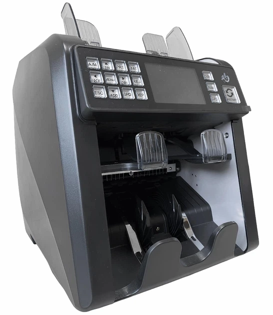 Профессиональный Счетный аппарат для денег, купюр Bill Counter AL-952, автоматический сортировщик банкнот с проверкой подлинности валют, с сортировкой номинала, Мультивалютный - изображение 2