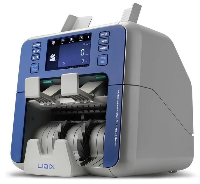 Автоматический сортировщик наличных Lidix ML-2VS Счетная машинка с UV MG IR Проверкой Купюр, счётная машинка с детекцией - Фото 3 Автоматический сортировщик наличных Lidix ML-2VS Счетная машинка с UV MG IR Проверкой Купюр, счётная машинка с детекцией - изображение 3