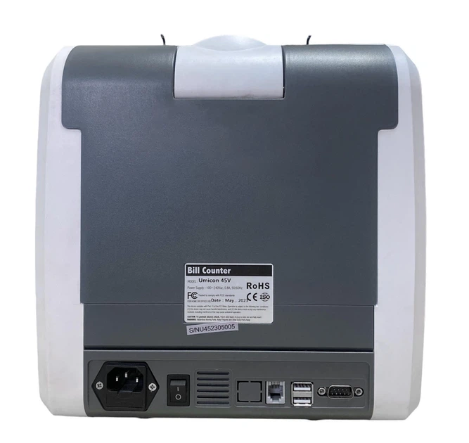 Двухкарманный сортировщик купюр Umicon 45V с детекцией для определения валюты и проверки подлинности банкнот - Фото 4 Двухкарманный сортировщик купюр Umicon 45V с детекцией для определения валюты и проверки подлинности банкнот - изображение 4