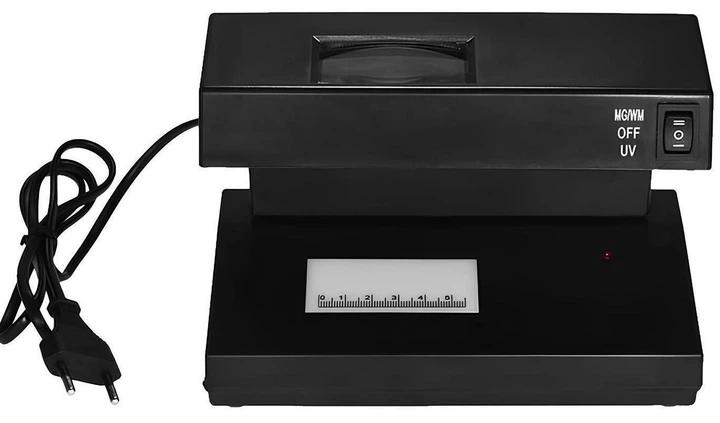 Современный мультивалютный детектор банкнот 2138PRO UV Компактный аппарат для проверки банкнот на подлинность с УФ контролем Работа от сети 220V - изображение 7