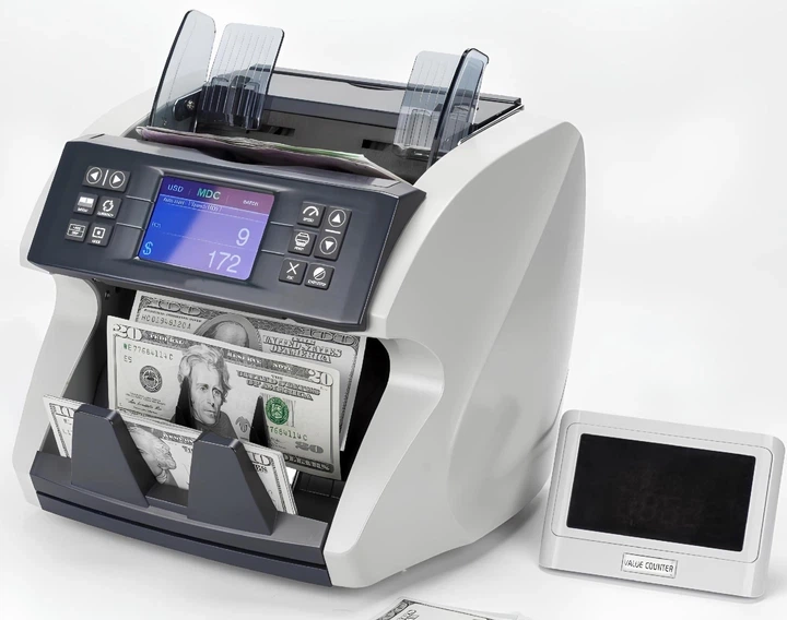 Профессиональный Счетный аппарат для купюр NATIVE NV-3100 с автоматическим определением валюты и сортировкой банкнот, с проверкой подлинности денег, Мультивалютный - изображение 2