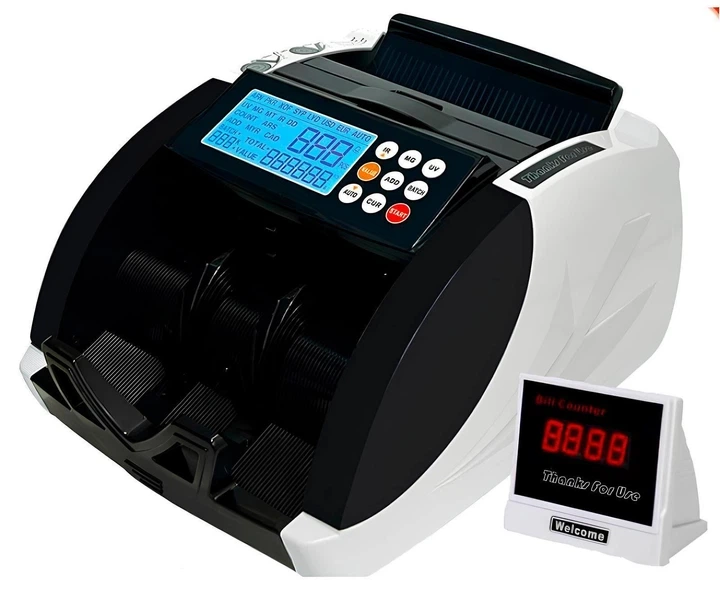 Счетчик валют Bill Counter C9800, аппарат для пересчета банкнот с УФ и магнитной детекцией купюр С проверкой подлинности денег - изображение 3