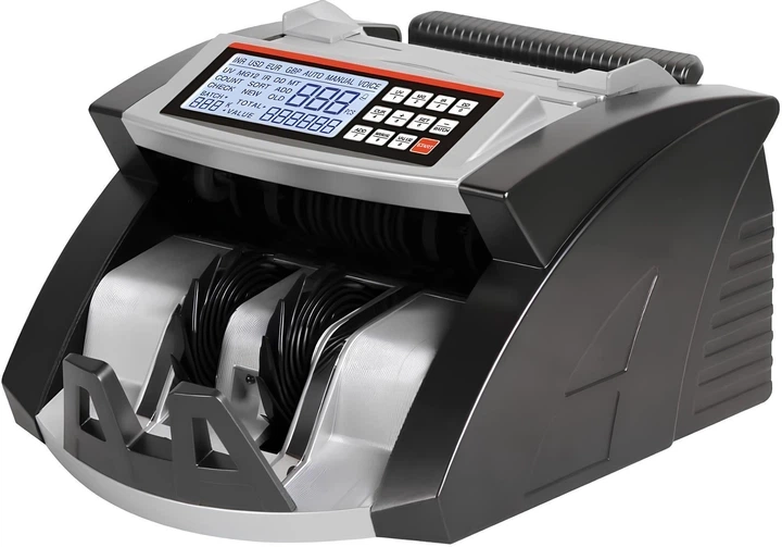 Счетчик банкнот Premax PM-CC35D с функцией детекции подлинности, с автоматическим стартом подсчёта, с сортировкой номинала - изображение 4