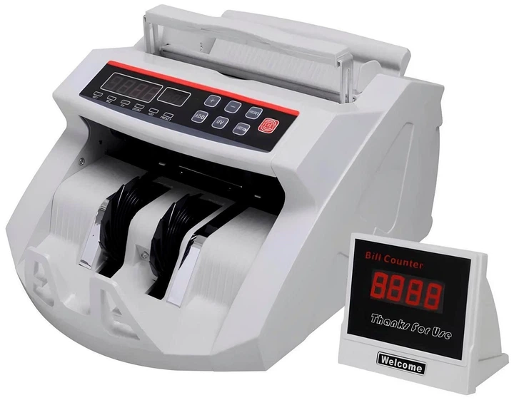 Счётчик банкнот Bill Counter 015N с УФ/MG детекцией, LCD-дисплеем, фасовкой, суммированием и автостартом, Быстрая проверка, Защита подделок - Фото 2 Счётчик банкнот Bill Counter 015N с УФ/MG детекцией, LCD-дисплеем, фасовкой, суммированием и автостартом, Быстрая проверка, Защита подделок - изображение 2
